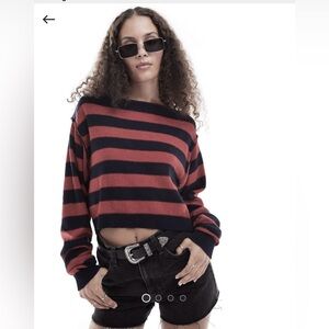 NWT Free People We the Free Into the Blue Pullover Sweater